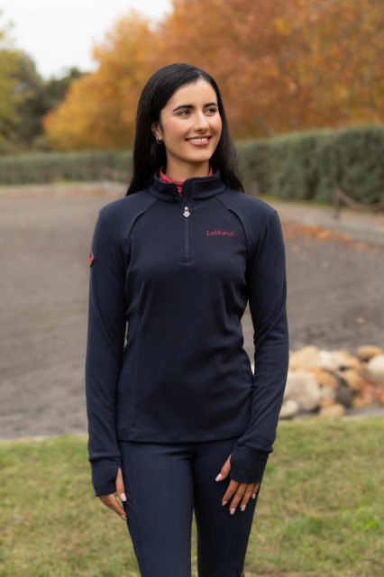 LeMieux LeMieux Frances Quarter Zip Fleece - Navy