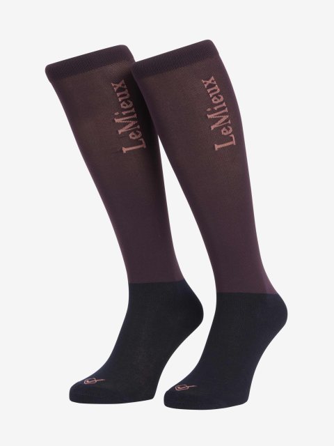 LeMieux LeMieux Competition Socks (2 Pack) - Damson