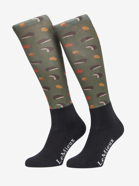 LeMieux LeMieux Footsie Socks - Hedgehogs Rosemary