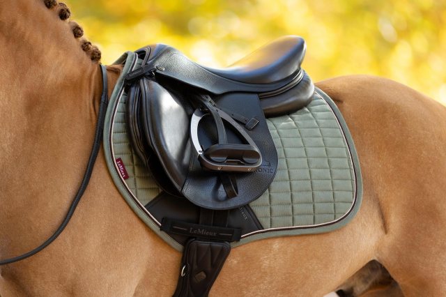 LeMieux LeMieux Mini Suede Close Contact Square - Rosemary