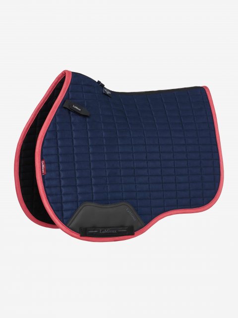 LeMieux LeMieux Suede GP Square - Navy/Cranberry