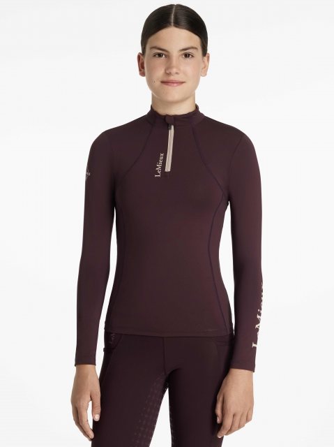 LeMieux LeMieux Young Rider Base Layer - Damson