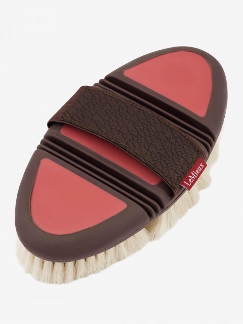 LeMieux LeMieux Flexi Goat Hair Body Brush - Cranberry