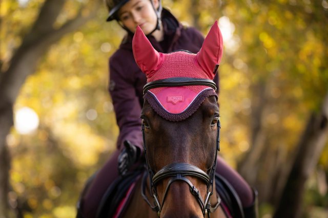 LeMieux LeMieux Loire Fly Hood - Cranberry