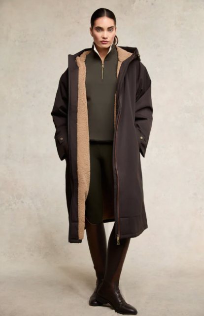Holland Cooper Holland Cooper One-Size Waterproof Coat - Chocolate