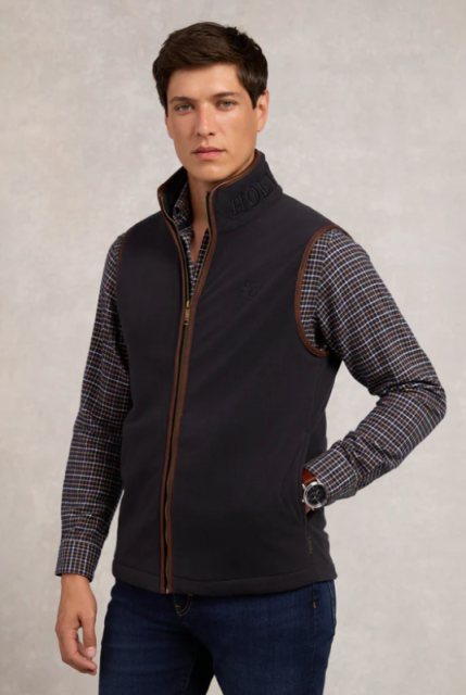 Holland Cooper Holland Cooper Men's Country Fleece Gilet - Ink Navy