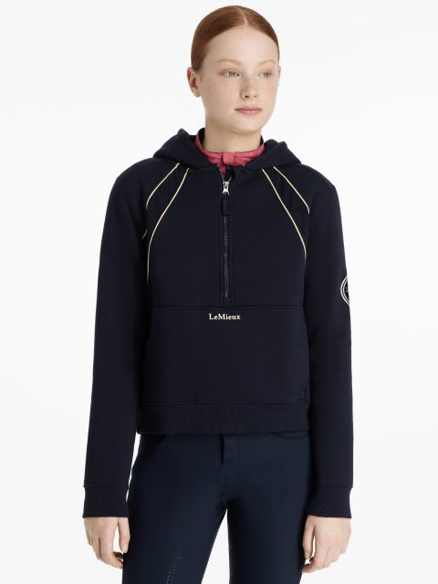 LeMieux LeMieux Young Rider Hettie 1/2 Zip Hoodie - Navy