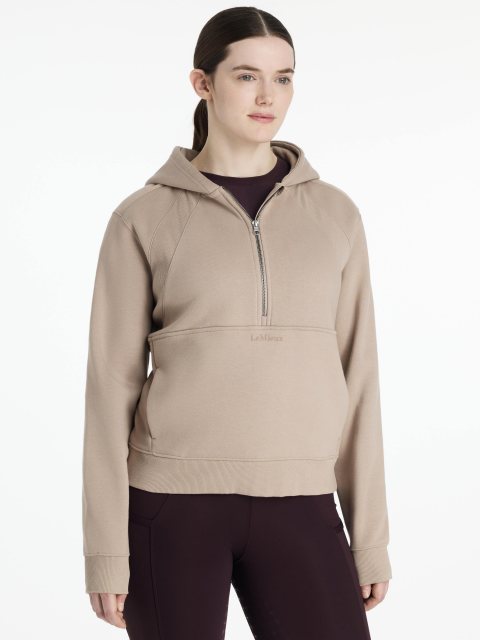 LeMieux LeMieux Henrietta 1/2 Zip Hoodie - Almond
