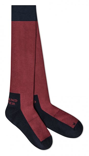Holland Cooper Holland Cooper Riding Sock - Oxblood Navy