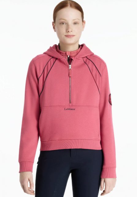 LeMieux LeMieux Young Rider Hettie 1/2 Zip Hoodie - Cranberry