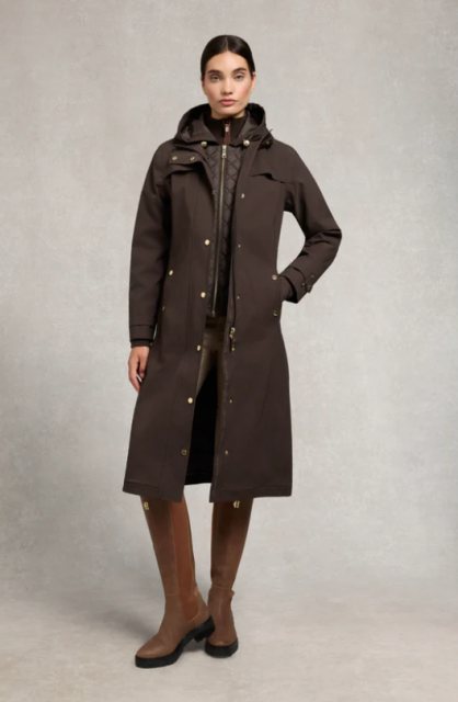 Holland Cooper Holland Cooper Folgate Rain Coat - Chocolate