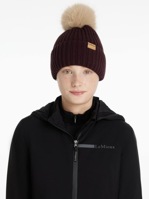 LeMieux LeMieux Clara Rib Beanie - Damson