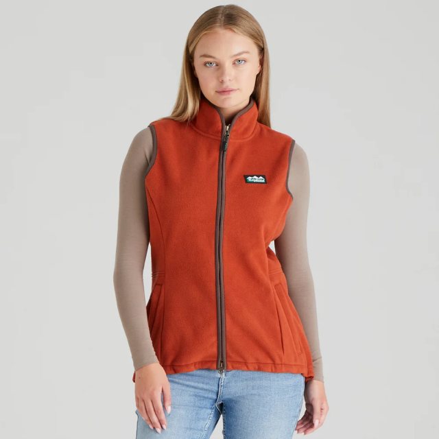 Ridgeline Ridgeline Womens Kodiak Fleece Gilet - Russet