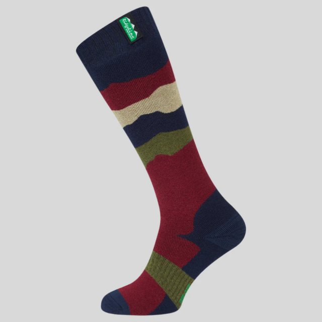 Ridgeline Ridgeline Merino Wool Socks (Full) - Navy Stripes