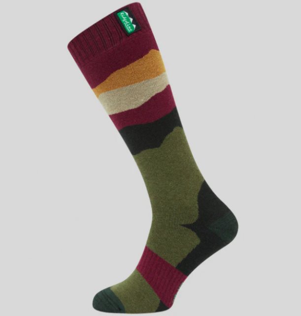 Ridgeline Ridgeline Merino Wool Socks (Full) - Berry Stripes