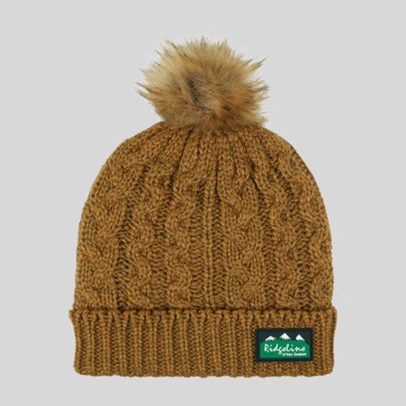 Ridgeline Ridgeline Nordic Fleck Bobble Hat - Ochre