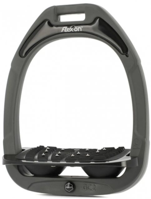 Flex-on Flex-on Green Composite Stirrups - Dark Grey/Black/Black