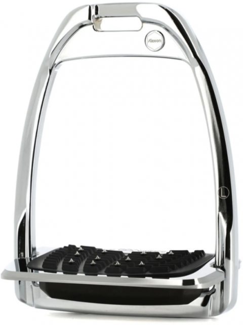 Flex-on Flex-on Aluminium Hunter Stirrups - Silver/Silver/Black