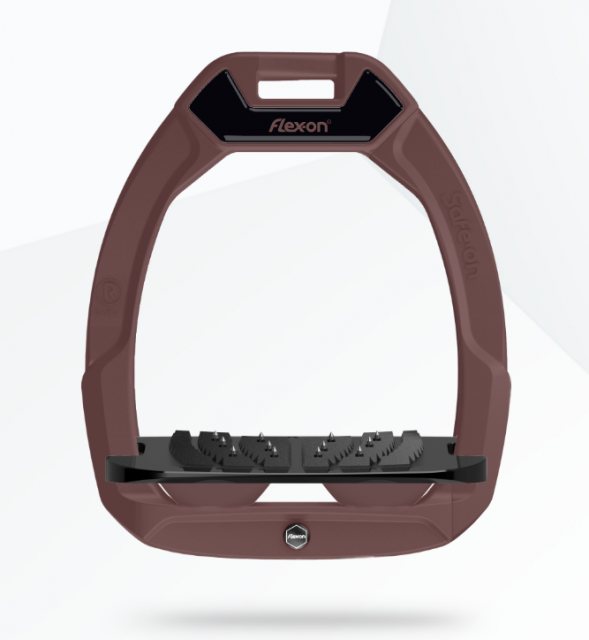 Flex-on Safe-On Stirrups - Brown/Black/Brown
