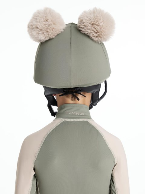 LeMieux LeMieux Mini Double Pom Hat Silk - Rosemary