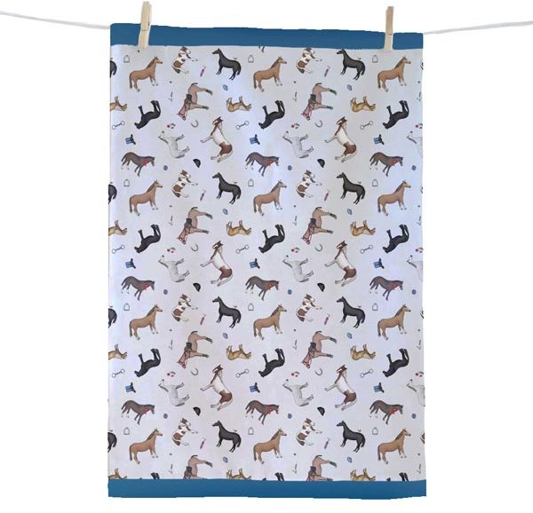 Jenkinsons Elico Tea Towel: Horses