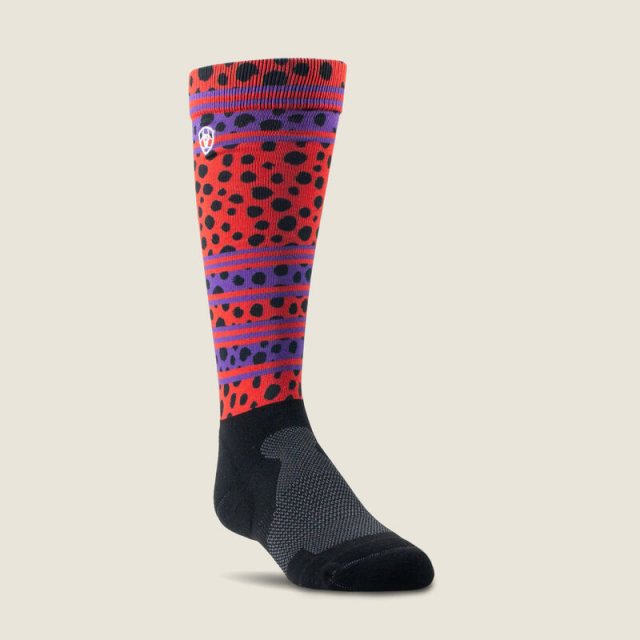 Ariat Ariat Tek Slim Printed Socks - Horse Print