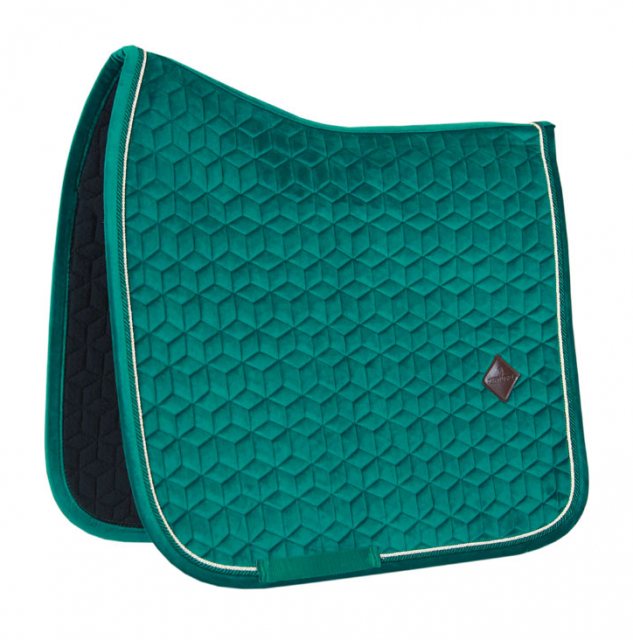 Kentucky Kentucky Velvet Dresage Pad - Dark Green