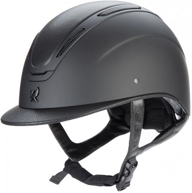 Shires Shires Karben Amity LTHR Riding Hat - Black