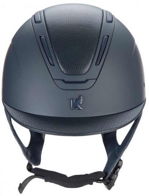 Shires Shires Karben Amity LTHR Riding Hat - Navy