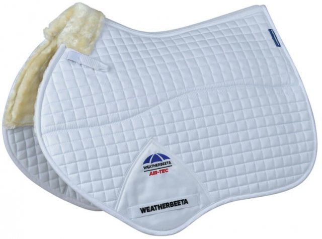 Weatherbeeta Weatherbeeta Air-Tec Comfy Fleece Jump Pad - White/Natural