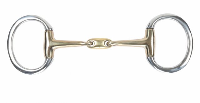 Shires Brass Alloy Flat Ring Lozenge Eggbutt