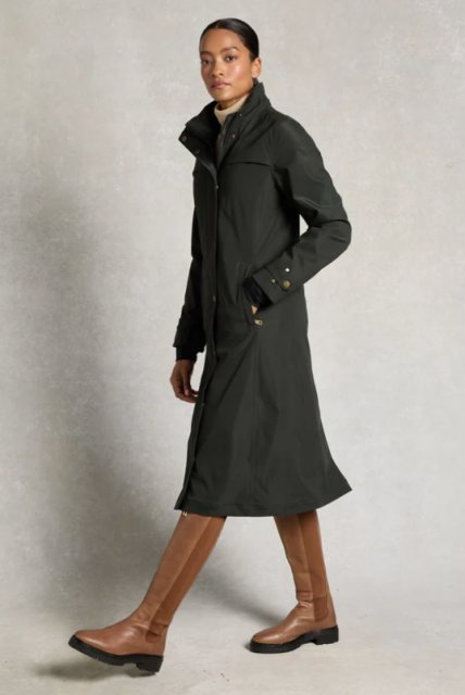 Holland Cooper Holland Cooper Folgate Rain Coat - Dark Pine Green