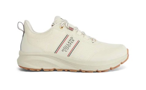 Holland Cooper Holland Cooper Burghley Waterproof Trainer - Ecru
