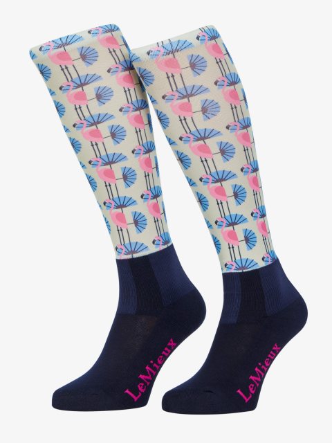 LeMieux LeMieux Footsie Socks - Flamingo