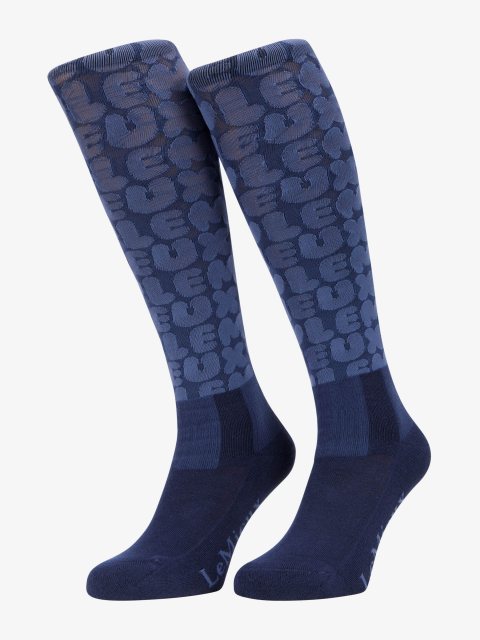 LeMieux LeMieux Footsie Socks - Bubble Font Shadow