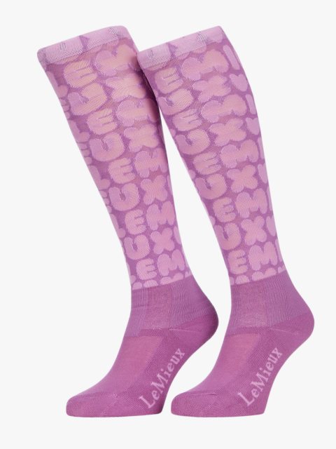 LeMieux LeMieux Footsie Socks - Bubble Font Fondant