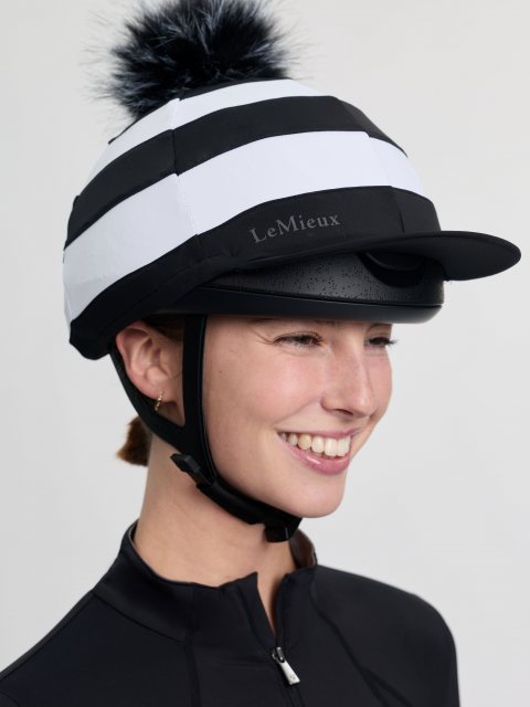 LeMieux LeMieux Derby Pom Hat Silk - Black