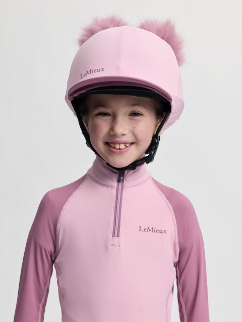 LeMieux LeMieux Mini Double Pom Hat Silk - Fondant