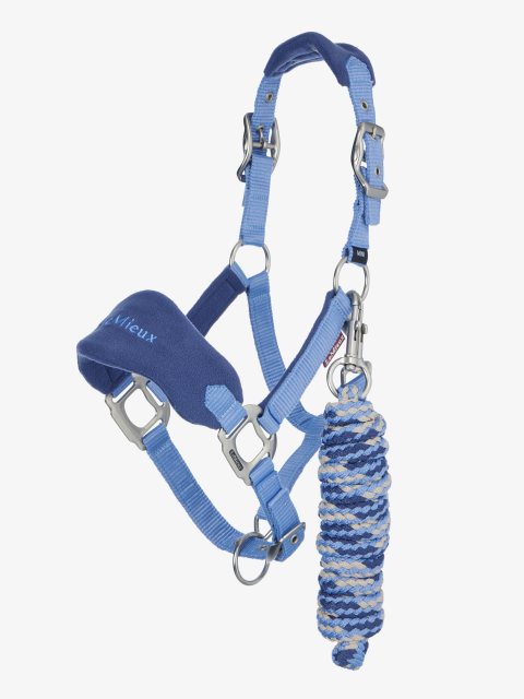 LeMieux LeMieux Mini Vogue Headcollar & Leadrope - Powder Blue