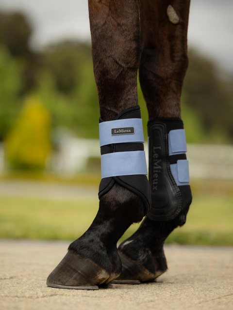 LeMieux LeMieux Air-Tek Grafter Brushing Boots - Powder Blue