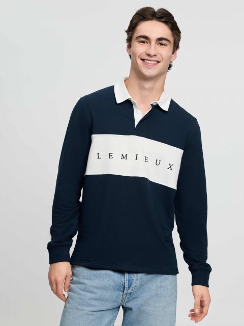 LeMieux LeMieux Men's Rugby Shirt - Navy