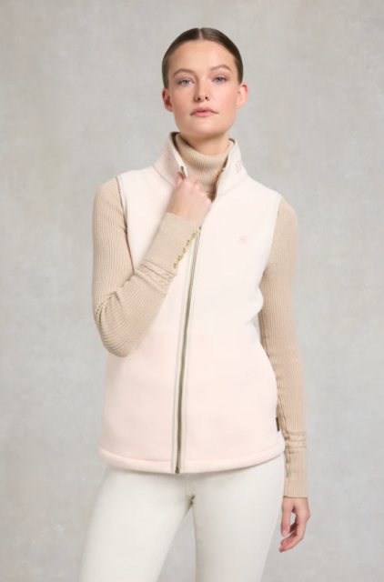 Holland Cooper Holland Cooper Country Fleece Gilet - Palest Pink