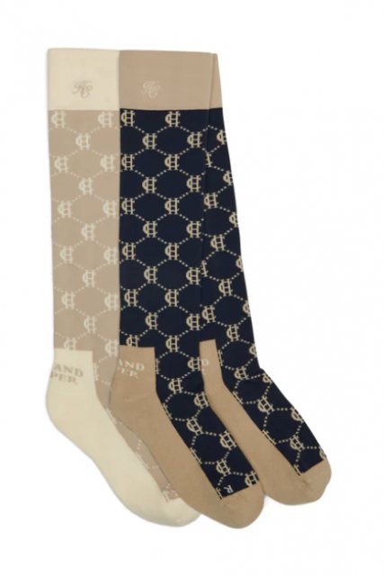 Holland Cooper Holland Cooper Riding Sock (2 Pack) - Navy Stone