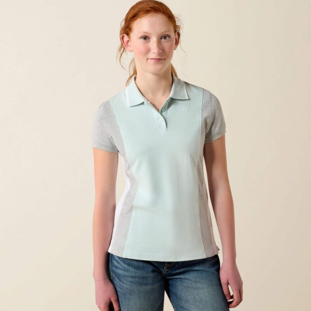 Ariat Ariat Youth Taryn Polo - Starlight/Heather Grey