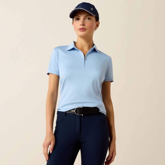 Ariat Ariat Bandera 1/4 Zip Polo Shirt - St Tropez