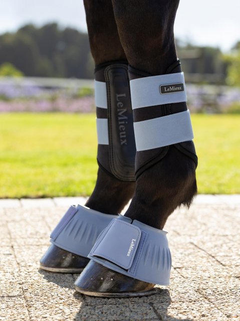 LeMieux LeMieux Rubber Bell Boots - Powder Blue