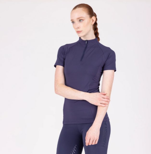 Shires Shires Aubrion React Short Sleeve Base Layer - Midnight