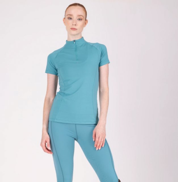 Shires Aubrion React Short Sleeve Base Layer - Haze