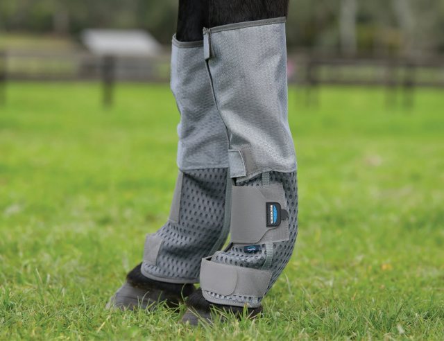 Weatherbeeta ComFiTec Hexi Shield Fly Wraps - Grey/Silver