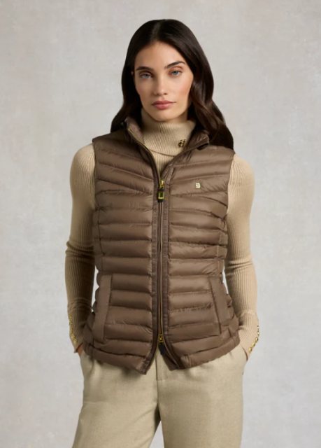 Holland Cooper Holland Cooper Lightweight Puffer Gilet - Chestnut